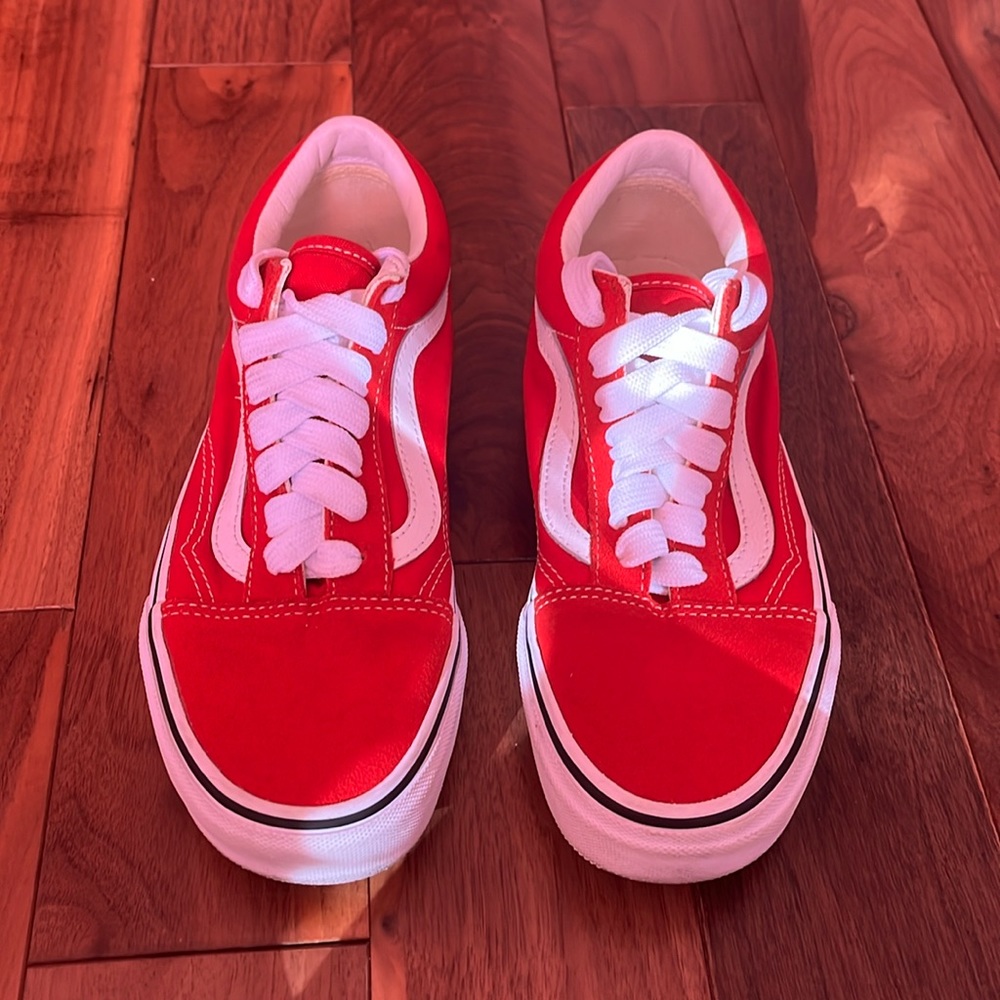 Red old school vans